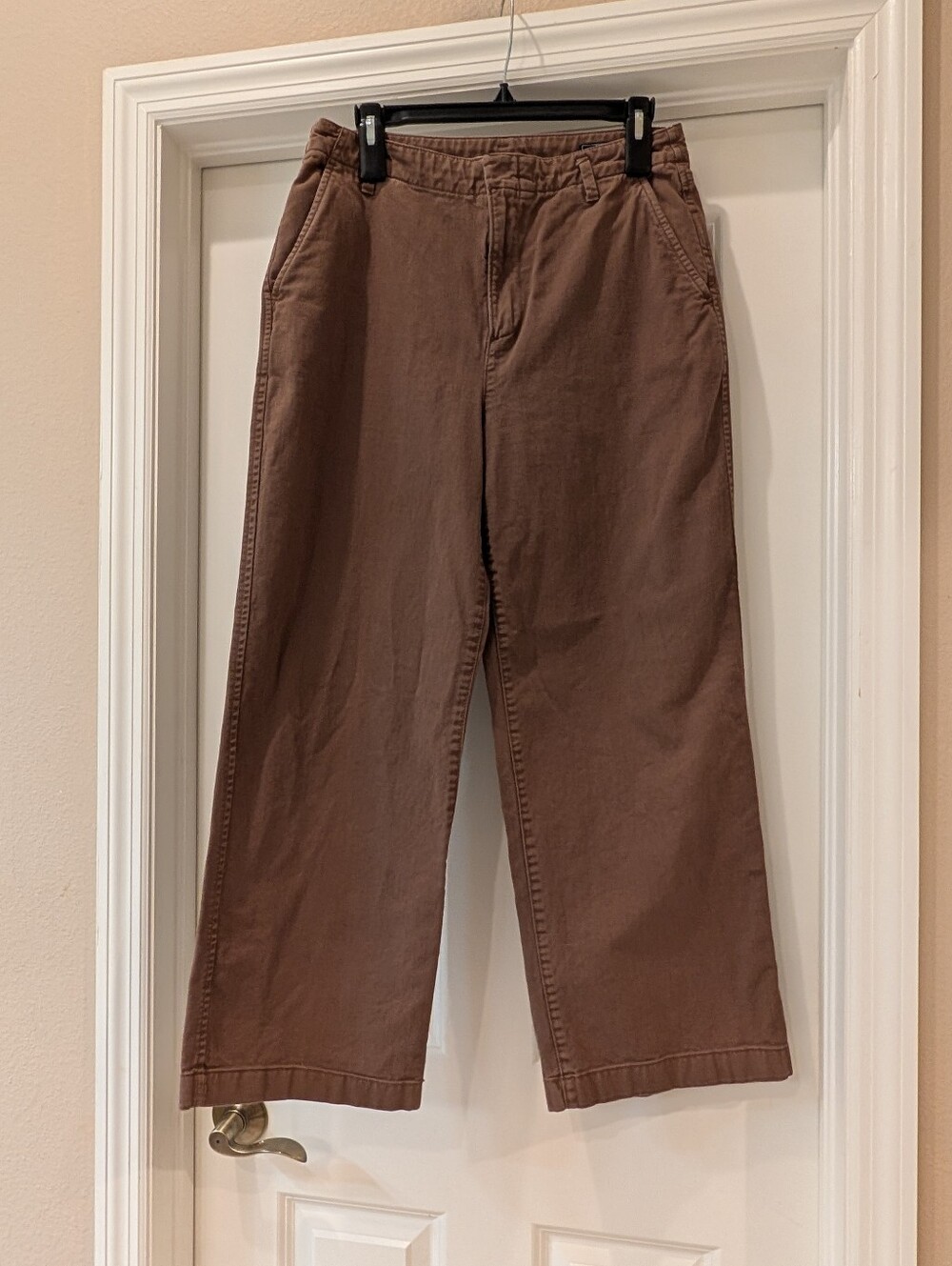 Gap Loose High Rise Wide Leg Ankle Khakis Size 8
